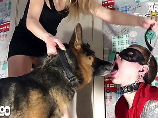 Dog Lay There Beneath Milf's Incredible Sweaty Boobs Breathing In And Out And Quite Content Milf Was Delighted With Herself It Was Going To Be A Slow Burn